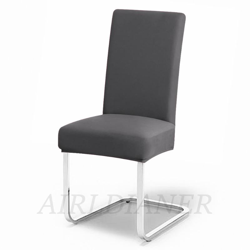 Solid Elastic Chair Seat Covers Spandex Plain Chair Covers Anti-dust Restaurant Chair Slipcover Wedding Office Dinning Chairs