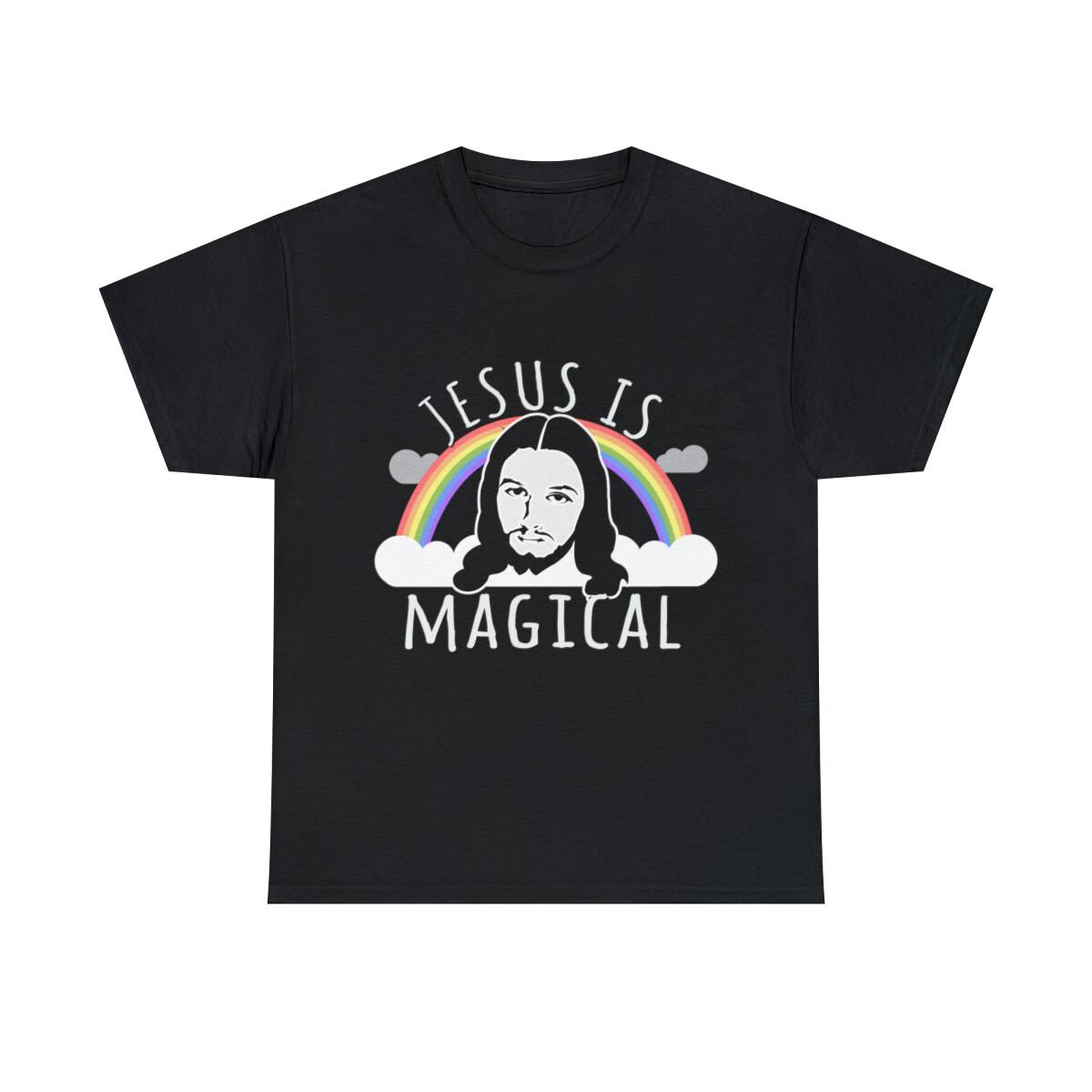 Jesus Is Magical Graphic Tee Shirt, S-5XL XL