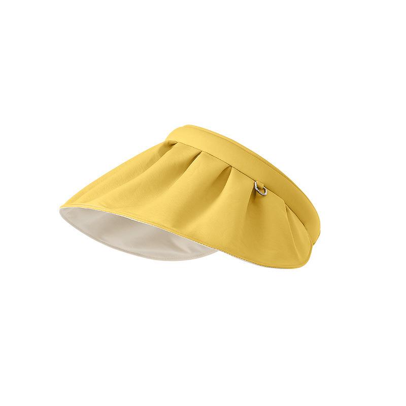 Women's UV Protection Open-Top Beach Hat with Face Cover