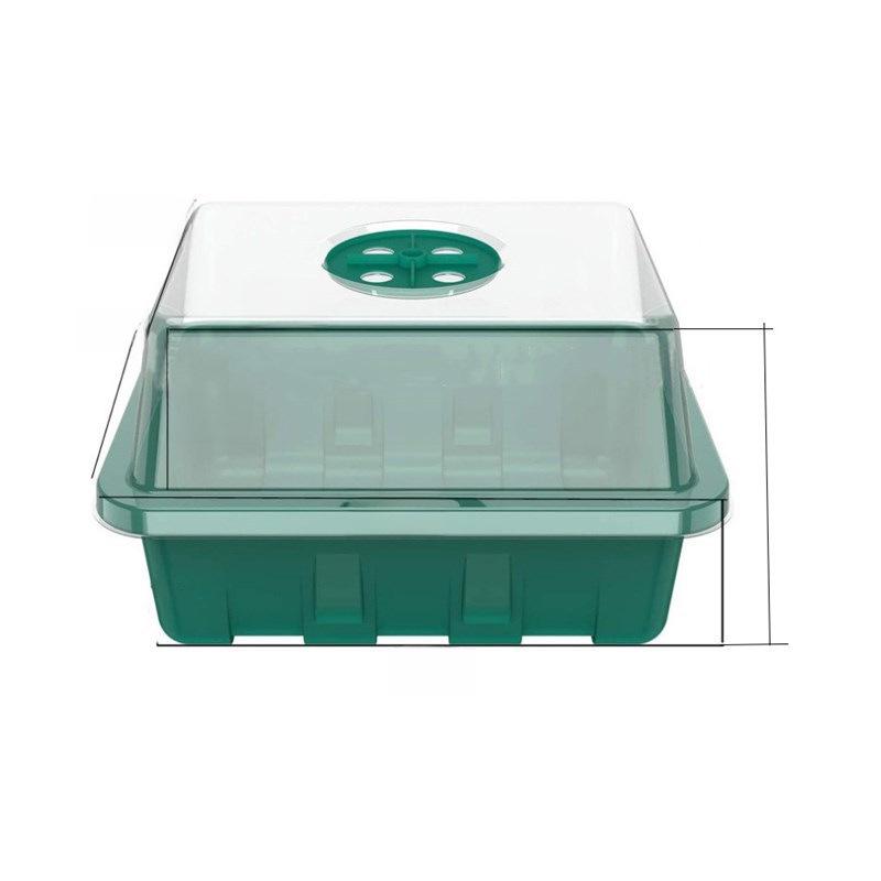 Gardening Seedling Tray Set: 6-Hole & 12-Hole Trays with Air Vents and Switchable Lids - 3 Pieces