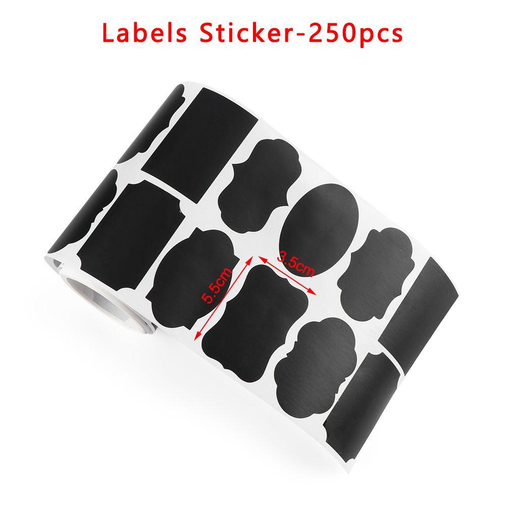 250pcs/roll Waterproof Spice Chalkboard Bottle Tags Marker Pen Blackboard Label Labels Stickers