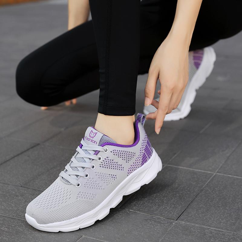 Jarní sportovní boty Dámské ploché boty Podzimní Ležérní Velké běžecké boty Dámské boty Cestovní boty