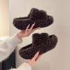 Korean Version of Fluffy Cotton Slippers Women's 2025 Autumn and Winter New Outer Wear Versatile Temperament Shoes High-end Versatile Slippers