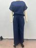 Women's 2026 Summer European & American Casual Linen Suit - Loose Drape Two-Piece Set