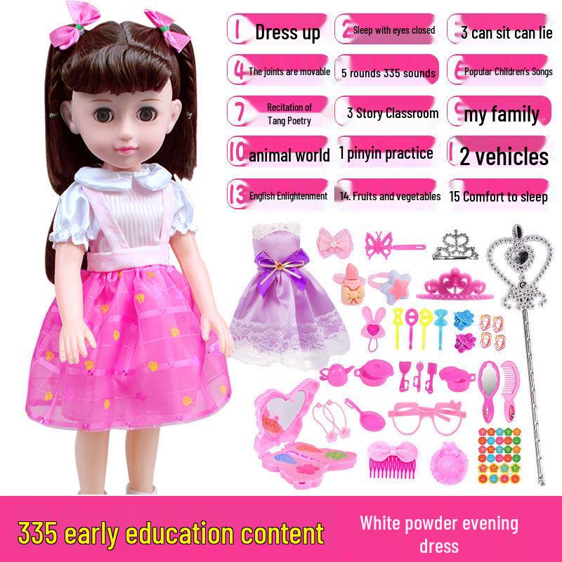 Interactive Smart Doll Set with Changeable Clothes - Princess Toy for Girls, Perfect Birthday Gift