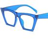 Fashion Square Hyperopia Prescription Glasses Ladies Luxury Cat Eye Anti Blue Light Computer Reading Glasses Women Vision +2 +3