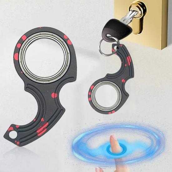 Metal Spinner Fidget Toy Stress Anxiety Relief Finger Flexibility Training Decompression Fingertip Spinning Top Toy Kids Teens Adults Birthday Gift