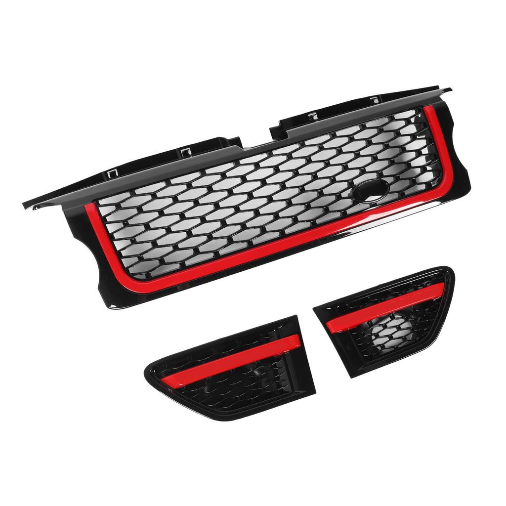 Front Bumper Middle Grille with Side Vents LR006305 Front Upper Bumper Grille Cover for Range Rover Sport L320 2005 To