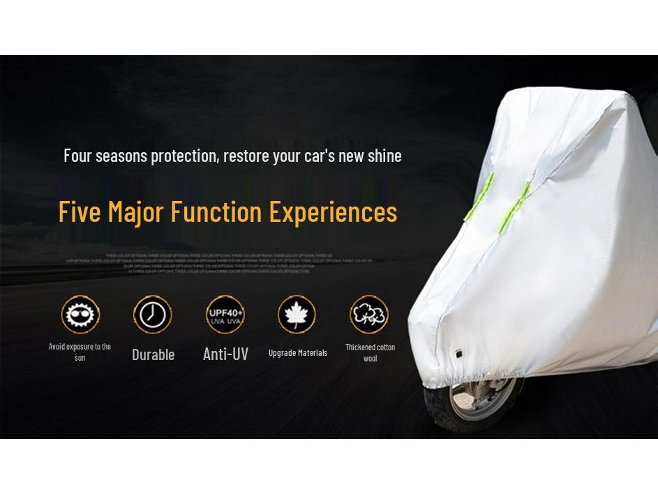 Niu Electric Motorcycle Rain & Sun Cover: Heat-Insulating, Thick, Dustproof, Sunproof, and Rainproof for U Electric Bikes