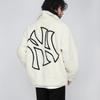 New MLB Velvet Jackets Unisex Cream 3AJPF0216-50CRS