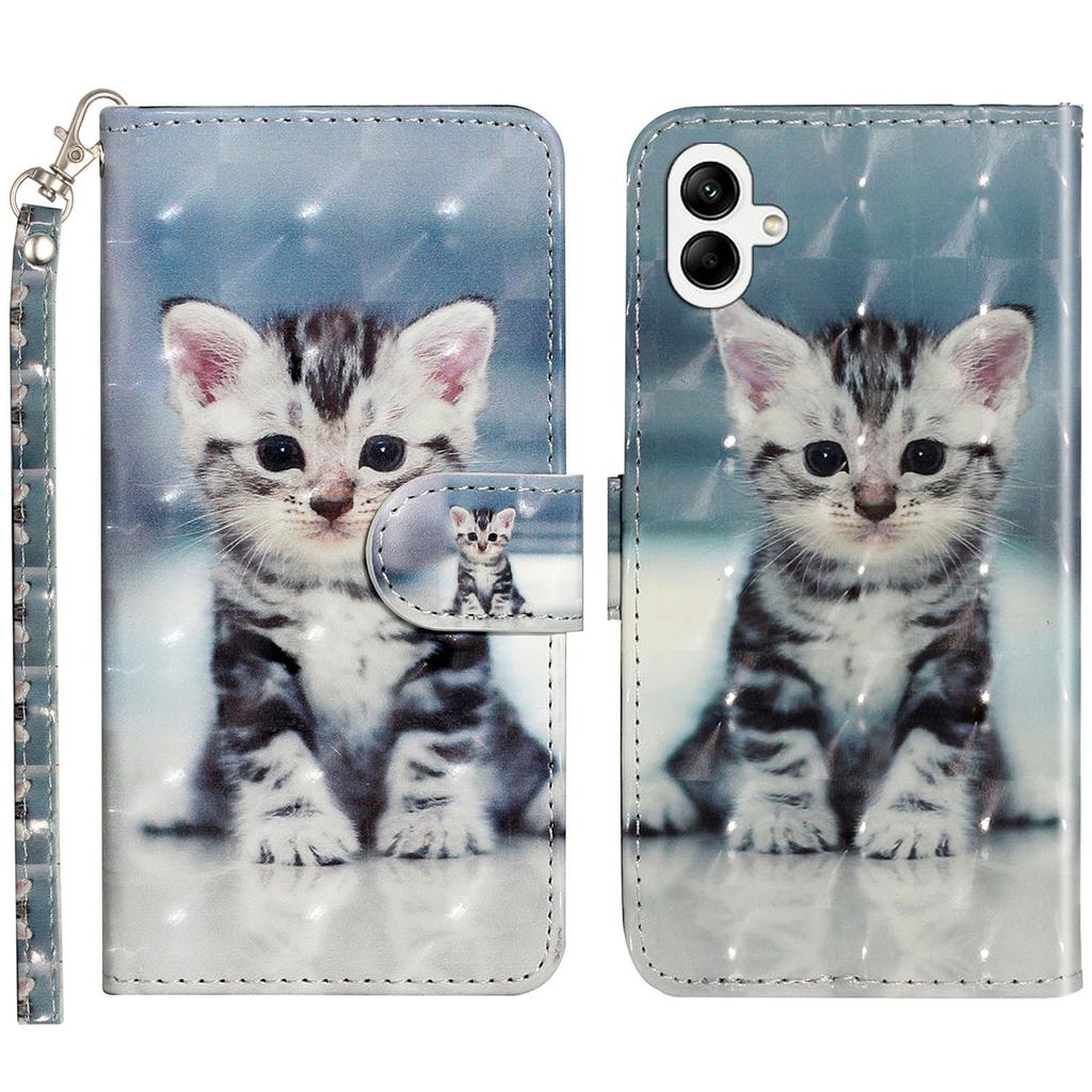 Für Samsung Galaxy A06 4G Hülle 3D Muster Bedruckte Telefon Leder Handyhülle