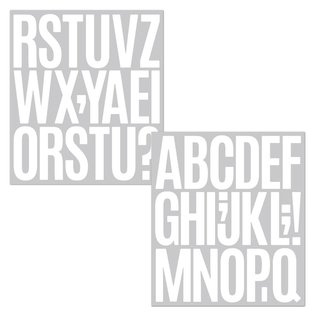 3-inch Letter Sticker DIY English Decorative Mailbox Car Pull Flag Waterproof Creative Digital Letter Sticker
