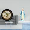 Antique European Resin Photo Frame And Lady of Mary Figurine Religious Jesus Ornament Embossed