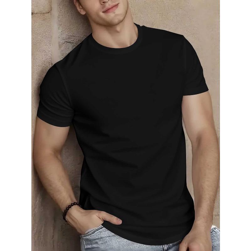European Size Casual Angel Cross Print Short Sleeve T-Shirt for Men,Loose Fit, Crew Neck, Slight Stretch Fabric, Perfect for Summer