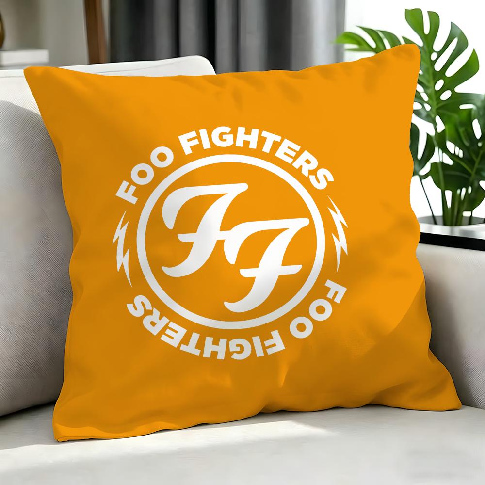 Rock Foo Fighters Cushion Cover Cushion Cover Set 4Pcs 50X50 45X45 40X40 Pillowcase Decorative Sofa Home Decor