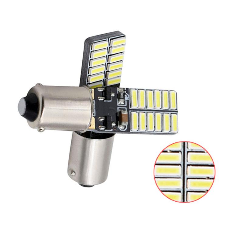 1 Pair Car Led Highlight BA9S-4014-24SMD Width Light Reading Lamp Indoor Modified License Plate