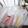 Bi Zheng 2025 Spring Korean Lace Trim Two-Piece Shirt & Knit Camisole Set for Women