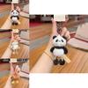 Rabbit Penguin Duck Bear Plush Keychain With Pull Out Legs For Bag Decoration And Gift