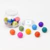 NEKO MORE Small Candy Pot (RETRO), 18 Felt Balls, Approx. 2.8cm, Large Capacity, 100% Wool, Handmade, Vintage Colors, Perfect for Home Decor