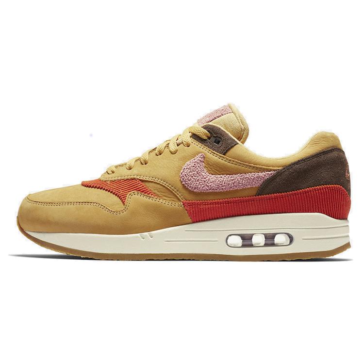 New Nike Air Max 1 Crepe Wheat Gold Rust Pink CD7861-700