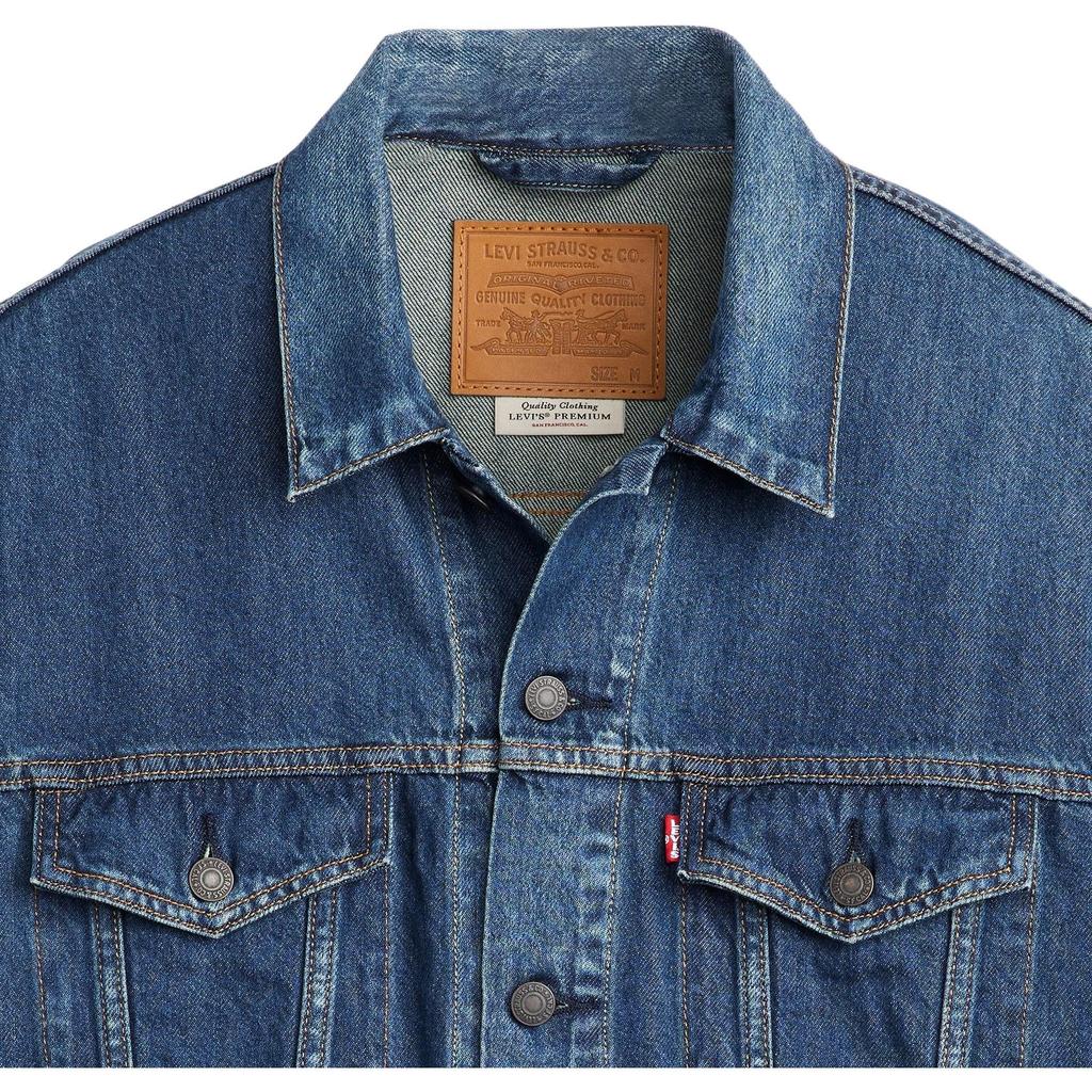 Levis Puntkraag Losvallende Pasvorm Enkelrijige Jas Herenjas Blauw A5782-0021