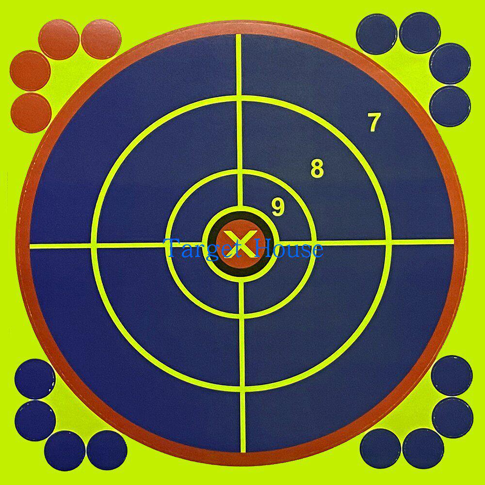 30 Color-Changing Adhesive Shooting Targets - 12-Inch, 31 Sheets