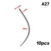Piercing Insertion Pin Taper Guide Rod Tool 10Pcs Stainless Steel for Safe Nose Lip Navel Body Piercing Stretching