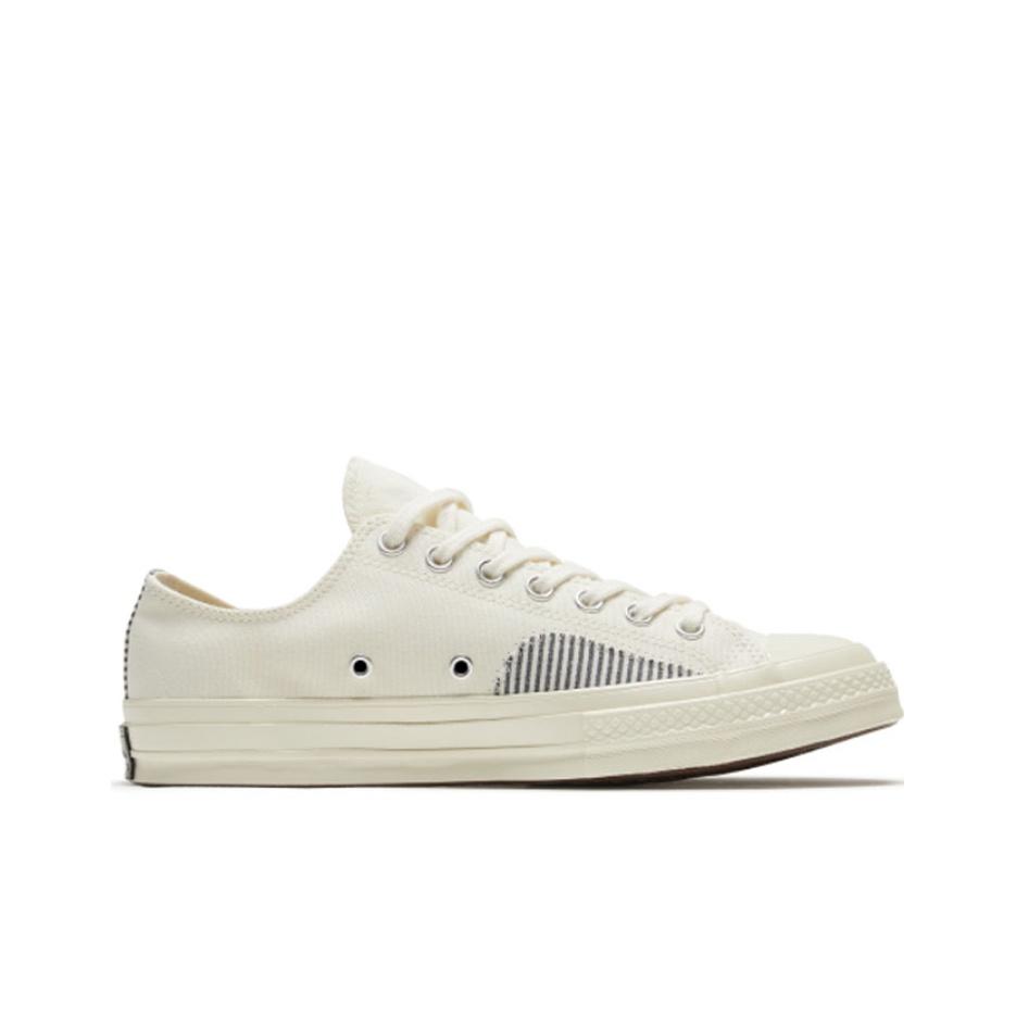 Converse 1970S Chuck 70 Ox Egret Minimalist Comfortable Low-Top Canvas Shoes Unisex sneakers Off-White 166861C