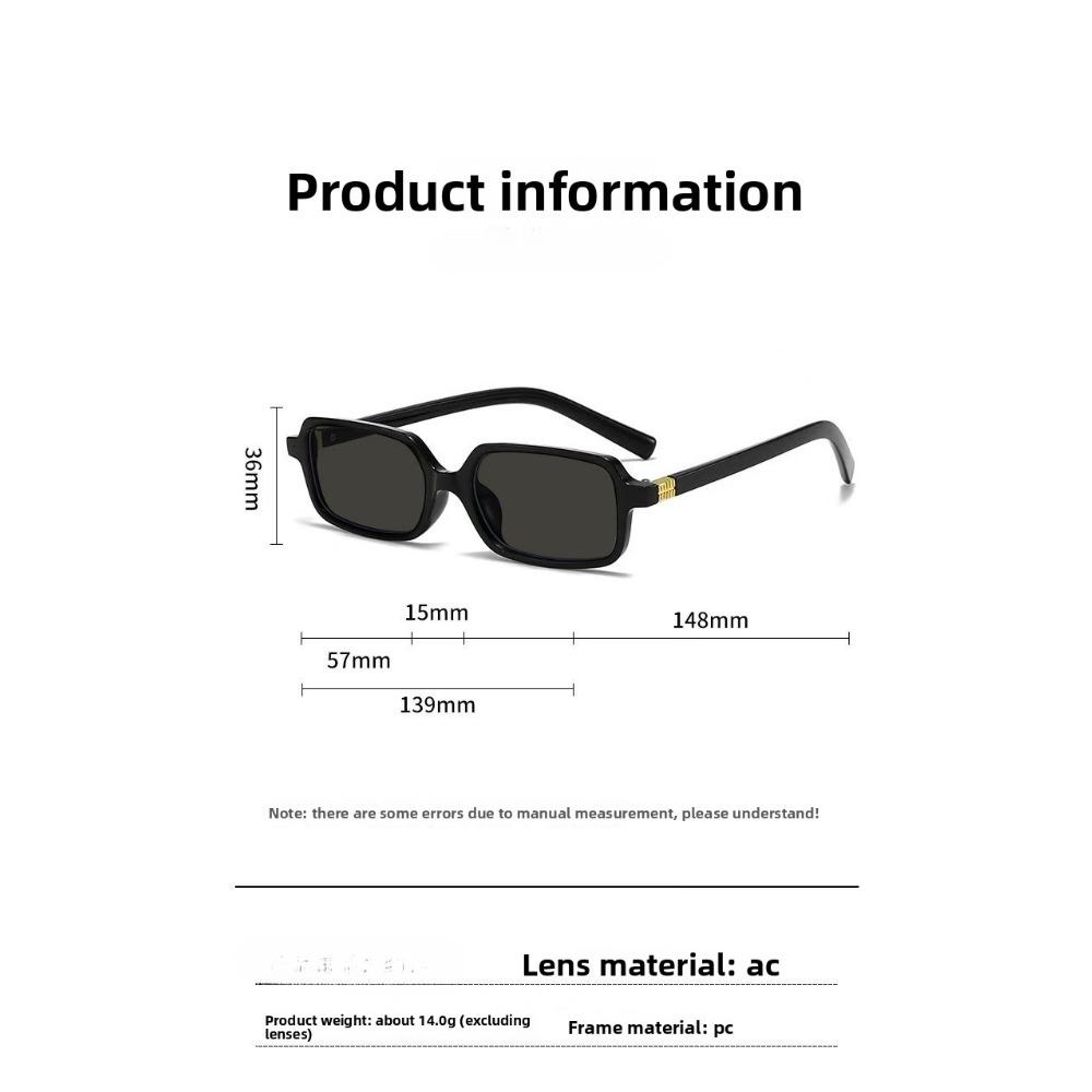 Korean Square Frame Myopia Sunglasses for Women New Trendy High-end Sun Glasses for Myopia Outdoor UV Protection Near Sight Sunglasses