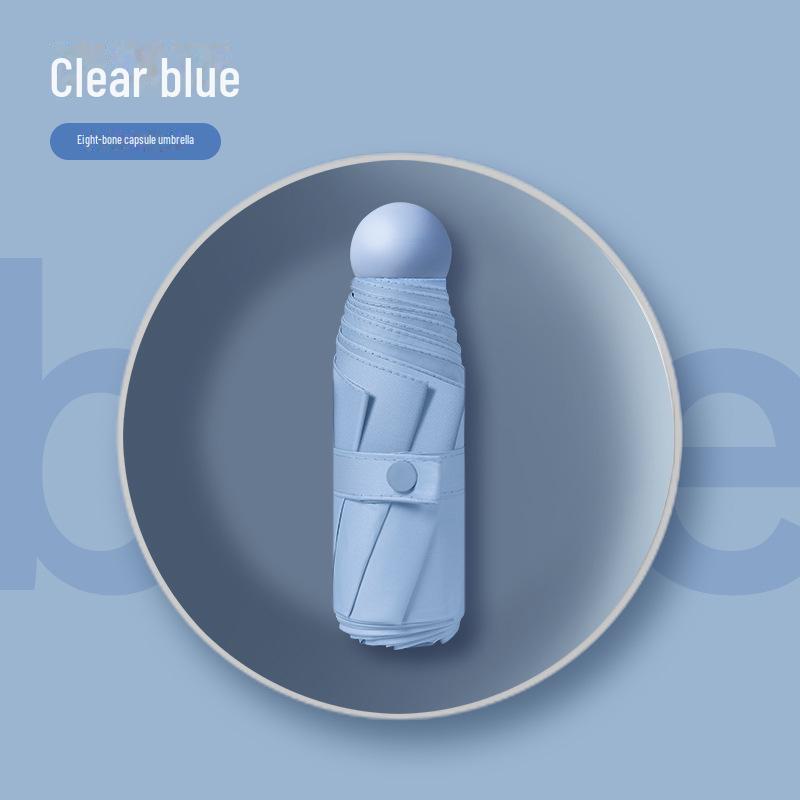 "Kompakter ultraleichter 5-fach UV-Schutz Mini-Kapselschirm"