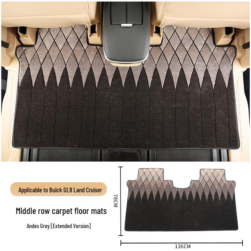 25 Buick GL8 Luxgen PHEV Middle Row Carpet Floor Mats - Interior Upgrade