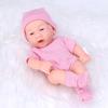 7.87 Inches Reborns Popular Pouting Cute Girl Doll with Knit Sweater Hat Soft Cuddle Doll for Toddler Birthday Gift