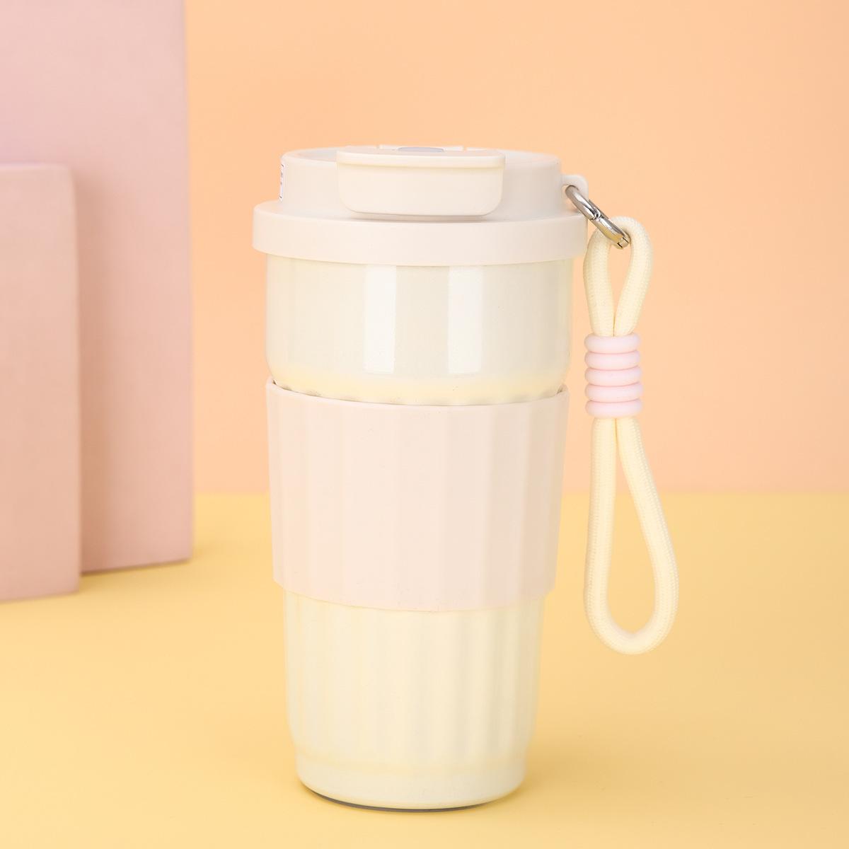 

New Thermos Cup To Go Portable Men and Women Stylish Food Grade Steel Fashion Accompanying Coffee Cup Durable Durable 550ml