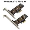 M.2 NVME B&M Key To PCIe 4.0/3.0 X1 X1 X4 X8 X16 Interface Adapter Card PC Motherboard For 2230 2242 2260 2280 SSD Hard Disk