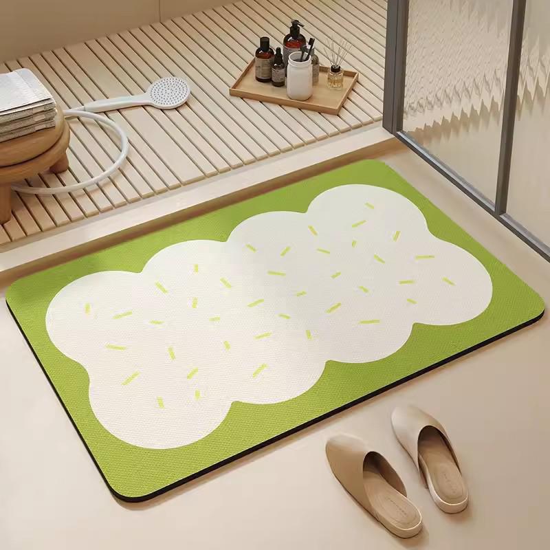 Diatomaceous Earth Quick-drying Anti-slip Water Absorbent Bathroom Door Mat