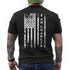 I AM Charlie Distressed American Flag Tribute RIP Memorial ON BACK T-Shirt