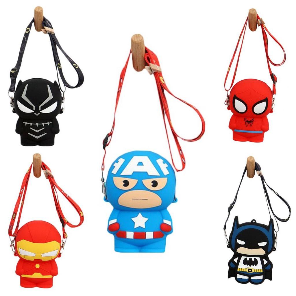 Childrens Spider Man Silicone Pocket Bag With Large Capacity And Durable Design For Girls And Boys