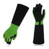 Long Sleeve Leather Gardening Gloves Rose Pruning Floral Gauntlet- Garden Gloves