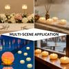 12/24Pack Waterproof Flameless Floating Tealights Candle Flickering LED Candles For Wedding Party Pool Fountain SPA Home Decor