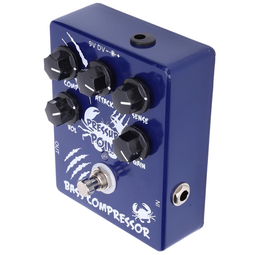 Bass Compressor Pedal Pressure Point Effect True Bypass AluminiumAlloy Shell CP45