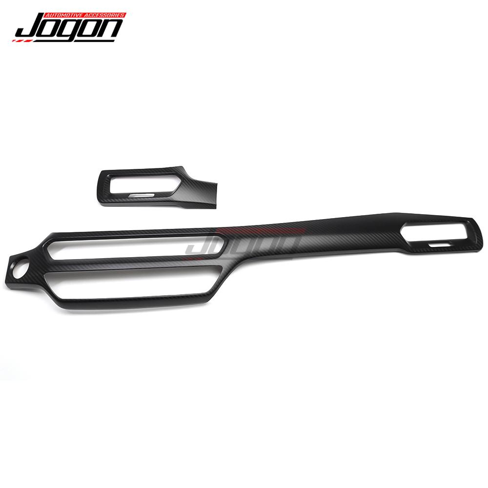 

2PCS For Acura Integra Type S Hatchback 2023-2025 Carbon Fiber Interior Central Console Dashboard Panel Cover Trim Accessories