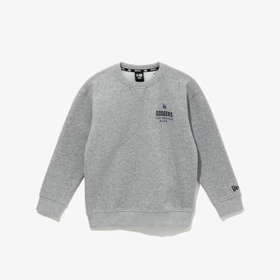 New Era Mlb La Dodgers Arch Slogan Sweatshirt Heather Gray 14443555