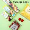 Food Preservation Bags Double Reinforced Seal 3 Sizes Freezer Safe Tight Seal for Leftovers  Food Storage