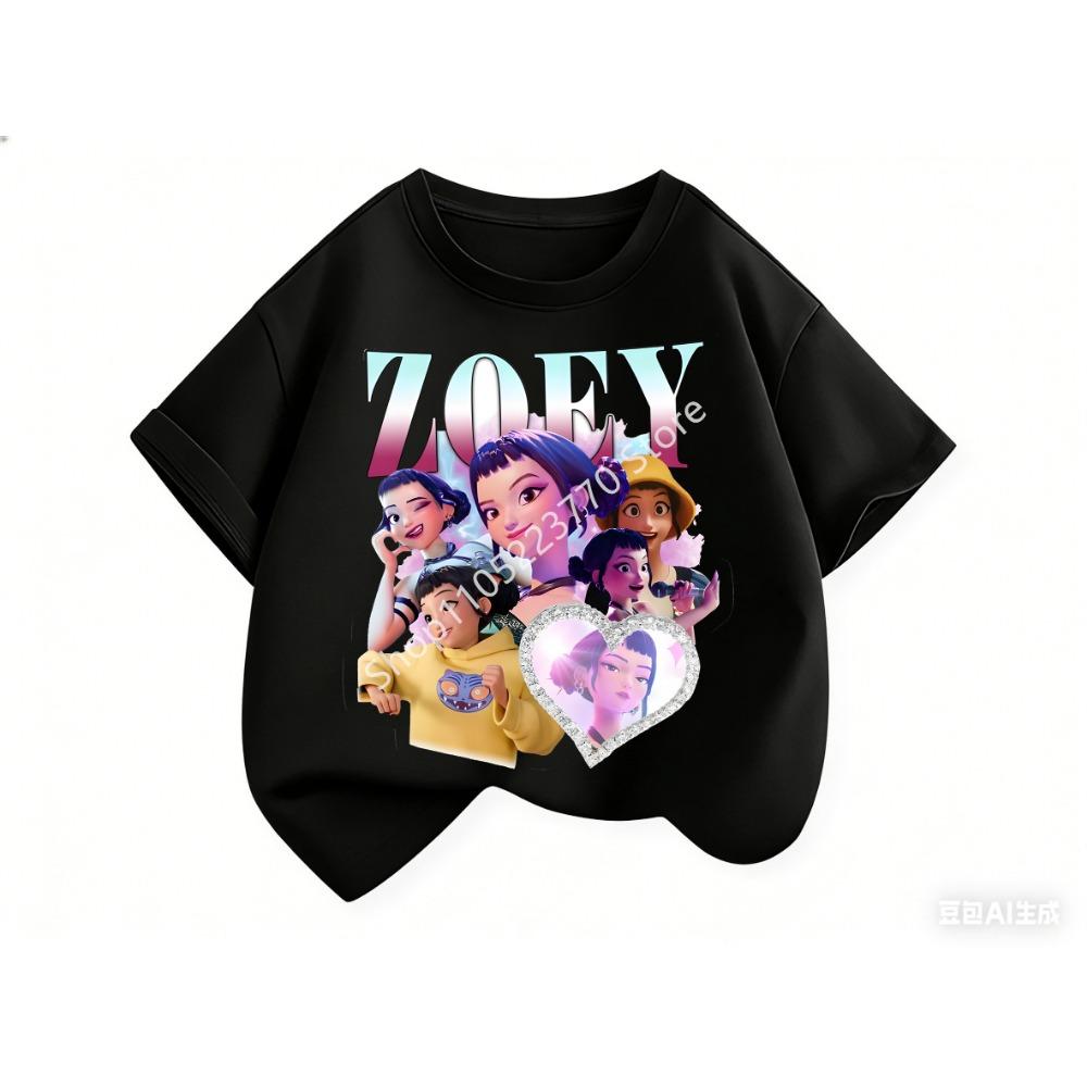 2026 Toddler Girl Clothes Kpop Demon Hunt Ers Cartoon Tee Shirt Funny Gift for Fans Harajuku Cool Kids T-shirts Summer Tops