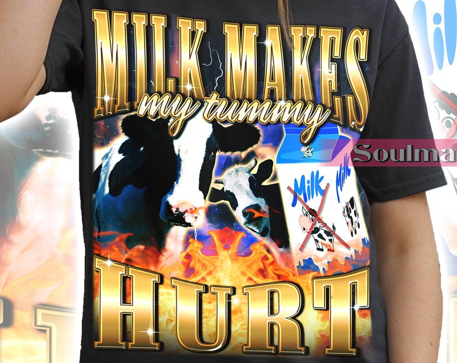 NEW** Lactose Intolerant Funny Shirt, Milk Meme T-Shirt, Lactose Tolerant Milk Sweater, Cringy Tee Gen Z Humor, Merch Gift For Friends 4XL