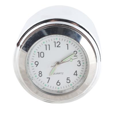 Motorcycle Mount Clock Round Watch Aluminum Luminous Universal for 7 8in‑1in Handlebar