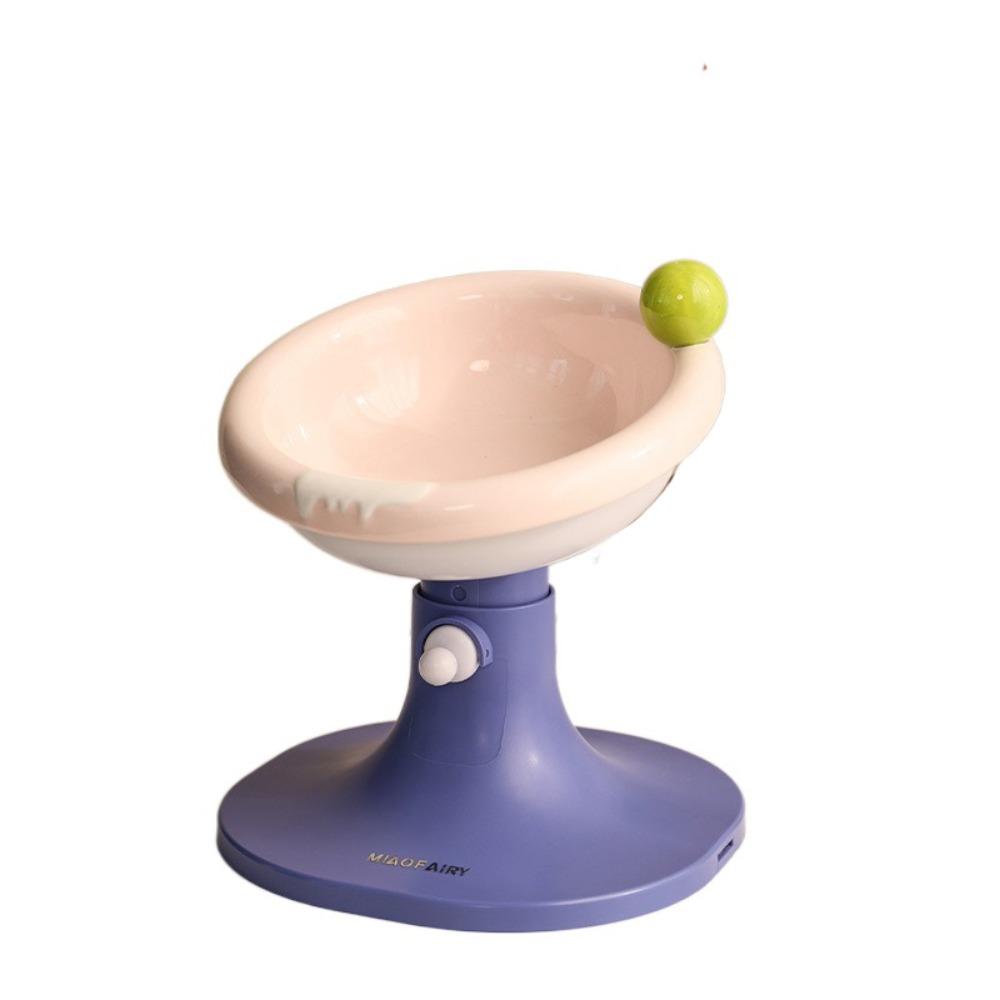 

Height Adjustable Pet High Foot Bowl Cute Pet Drinking Feeder Neck Protection Style 1