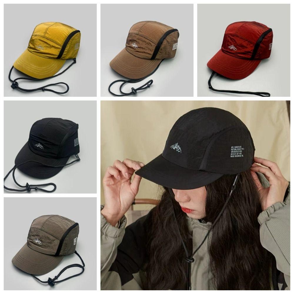 Side Pocket Peaked Caps Breathable Outdoor Hats Retro Japanese Baseball Hats  Camping Hiking