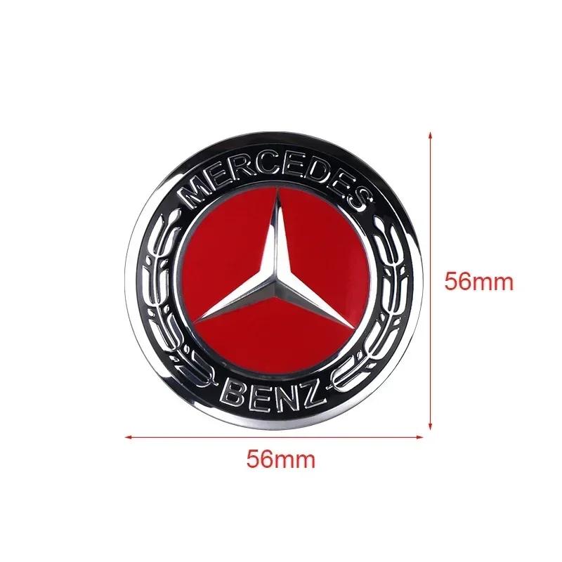 Nieuwe C200 E200 Voor Mercedes Benz 56mm Auto Wiel Naafkap Logo Sticker Accessoires Voor Mercedes benz A B C E G CLA GLK CLA