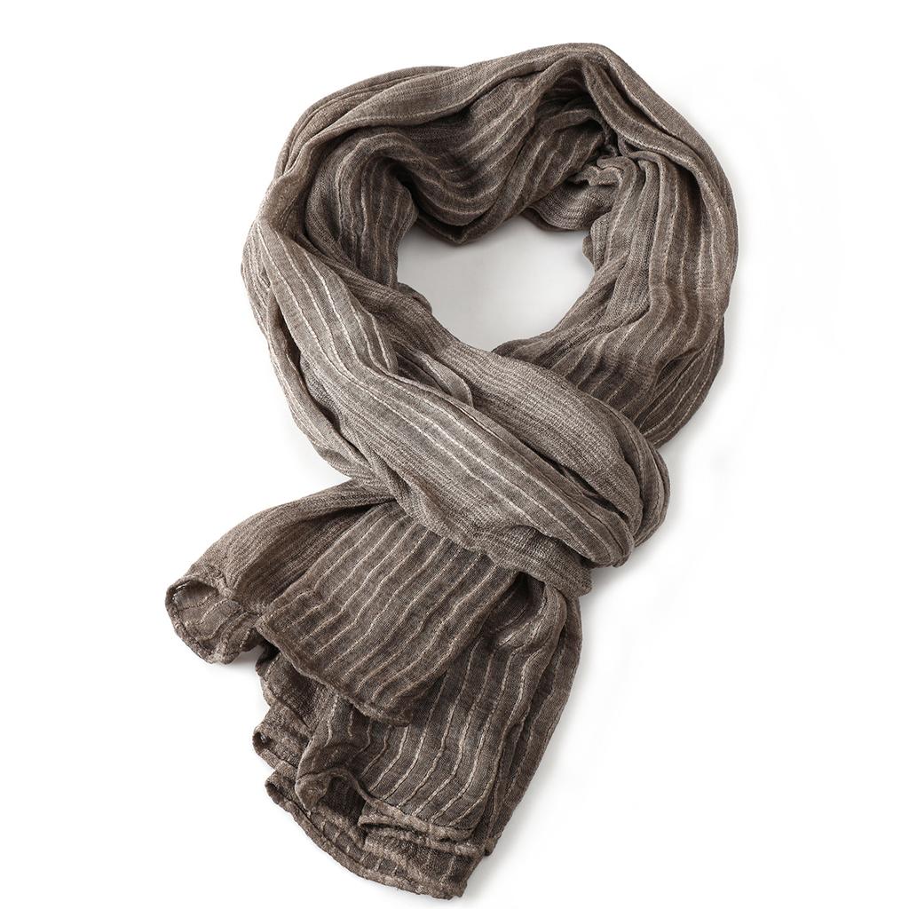 Solid Color Cotton Linen Men Scarves Autumn Winter Warm Men's Scarf Short Tassel Bufanda Male Accessories Pashmina Shawl